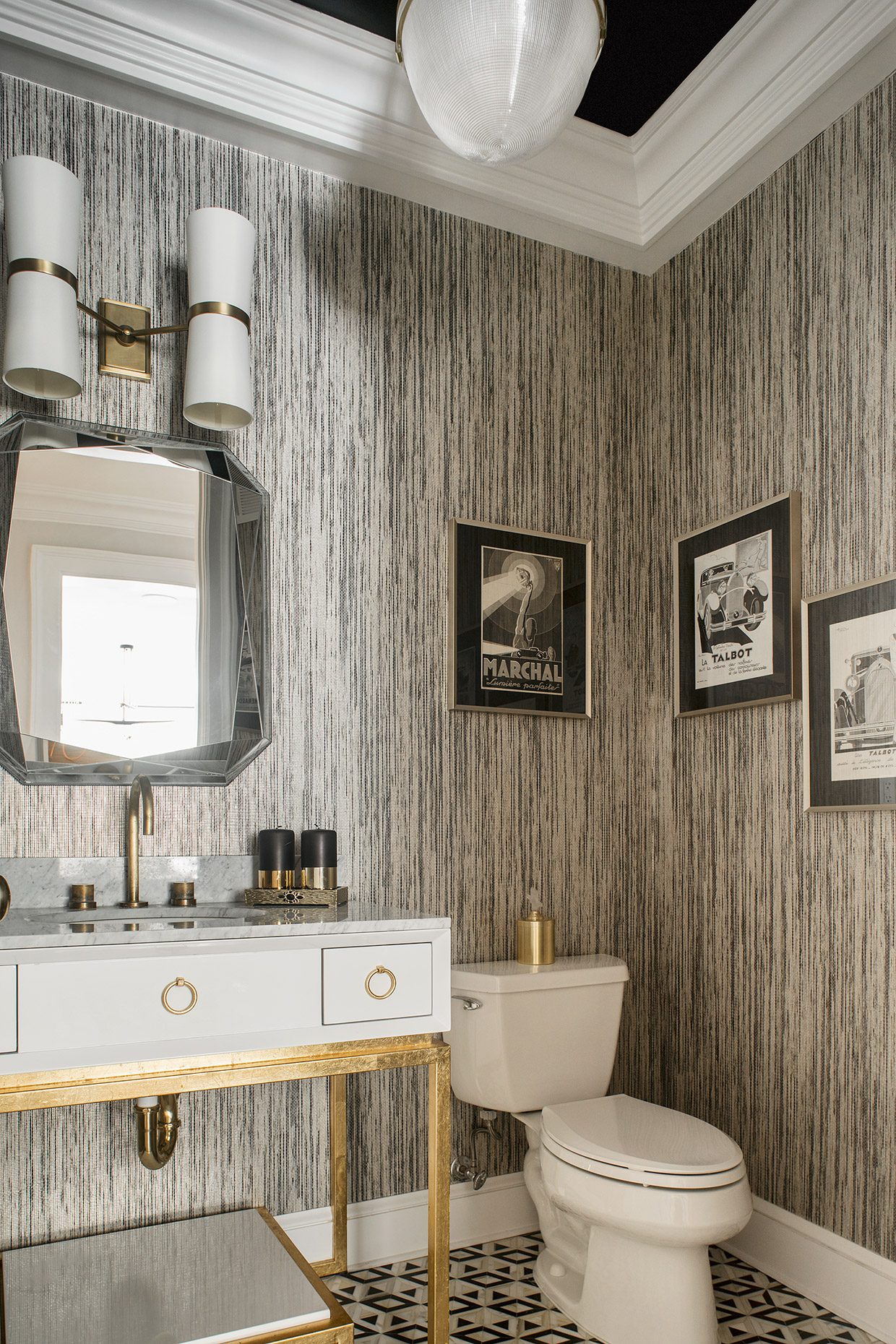 Bathroom Feature Wallpaper Ideas - BEST HOME DESIGN IDEAS